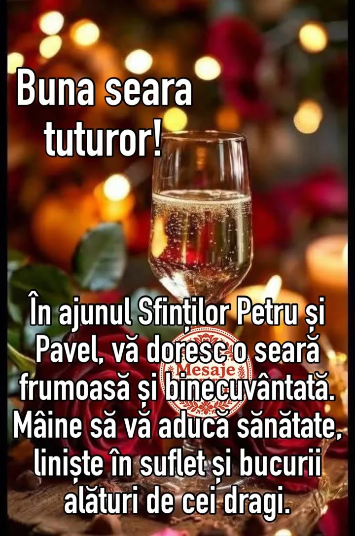 Seara frumoasa de Duminica!🌹