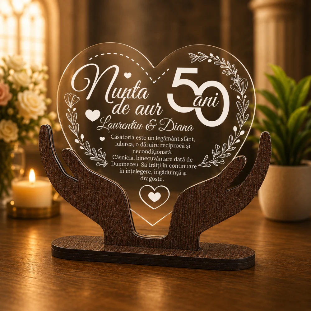 Cadou aniversare – Nunta de aur 50 ani casatorie