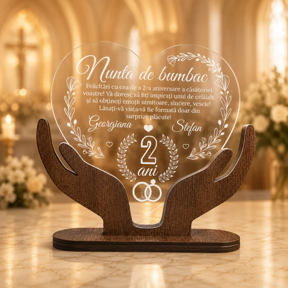 Cadou aniversare – Nunta de bumbac 2 ani casatorie