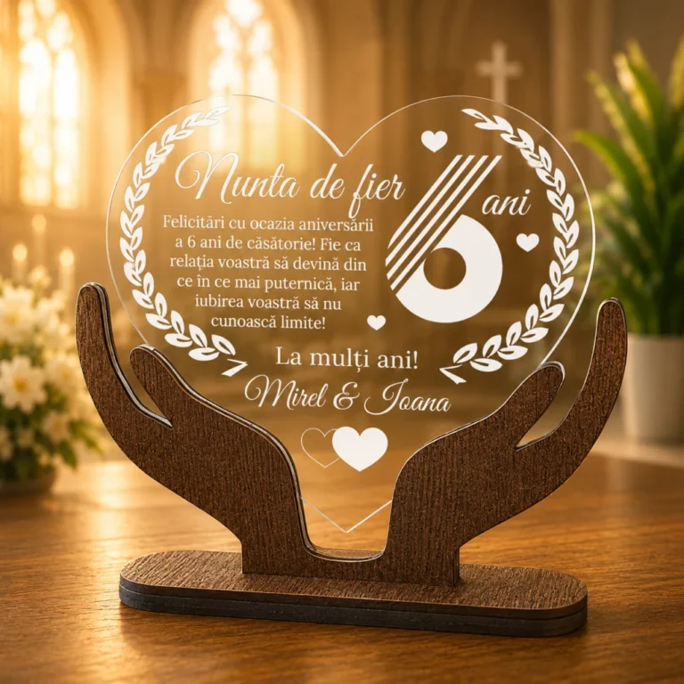 Cadou aniversare – Nunta de fier 6 ani casatorie