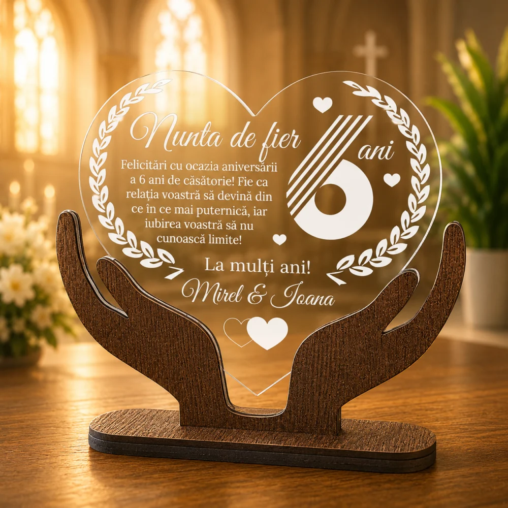 Cadou aniversare – Nunta de fier 6 ani casatorie