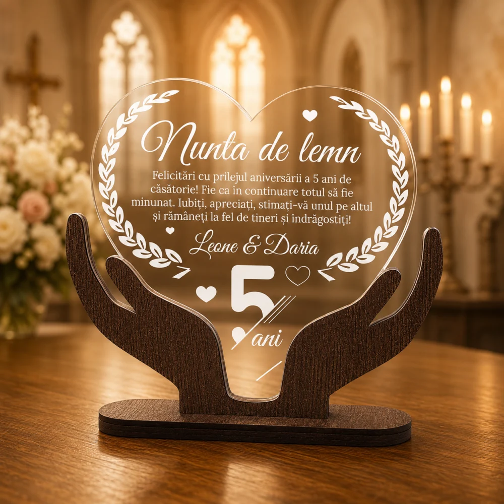 Cadou aniversare – Nunta de lemn 5 ani casatorie
