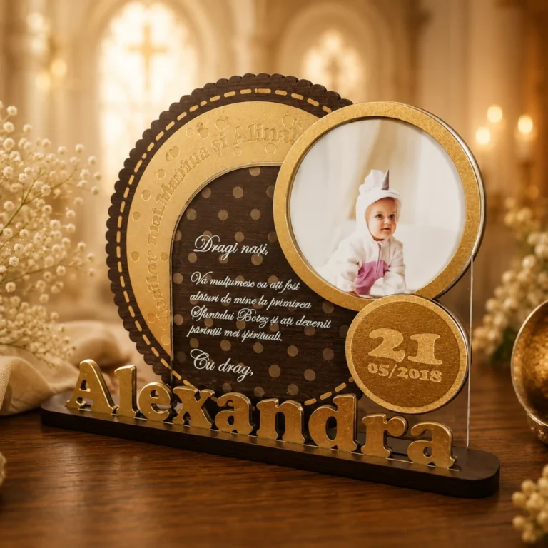 Cadou botez lux – Trofeu personalizat