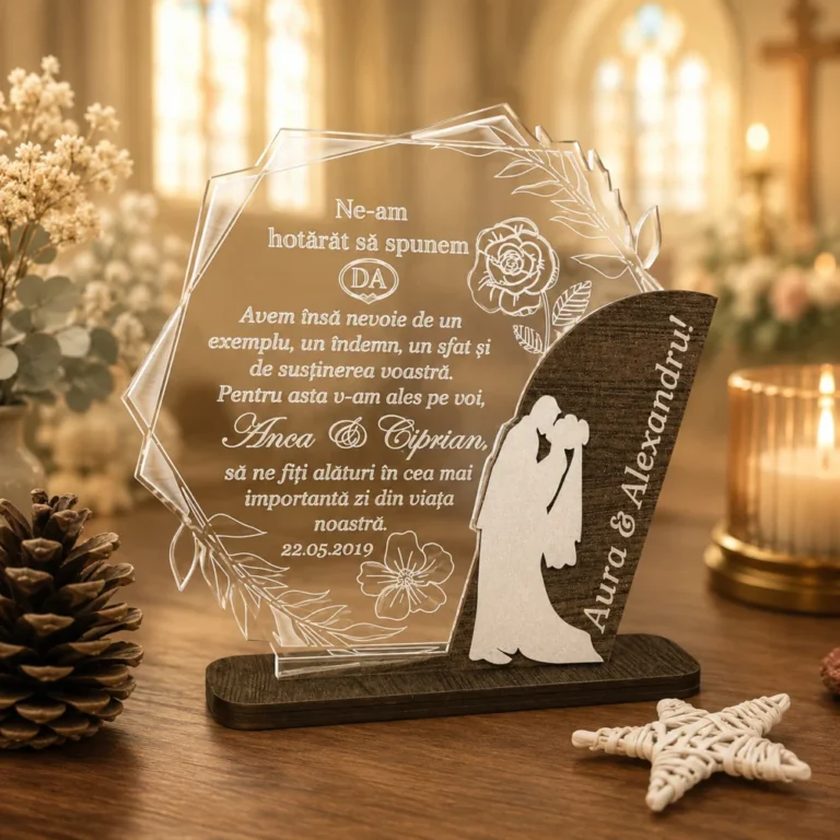 Cadou personalizat Trofeu  – Am spus da! Diamant