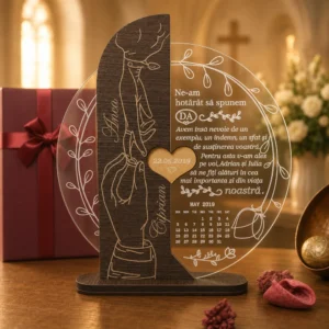 Cadou personalizat Trofeu  – Am spus Da! Mainile mele!