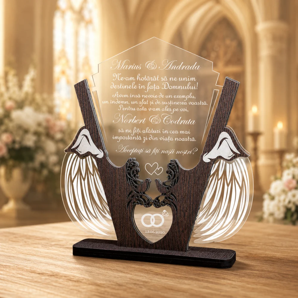 Cadou personalizat Trofeu – Cerere nasi cununie