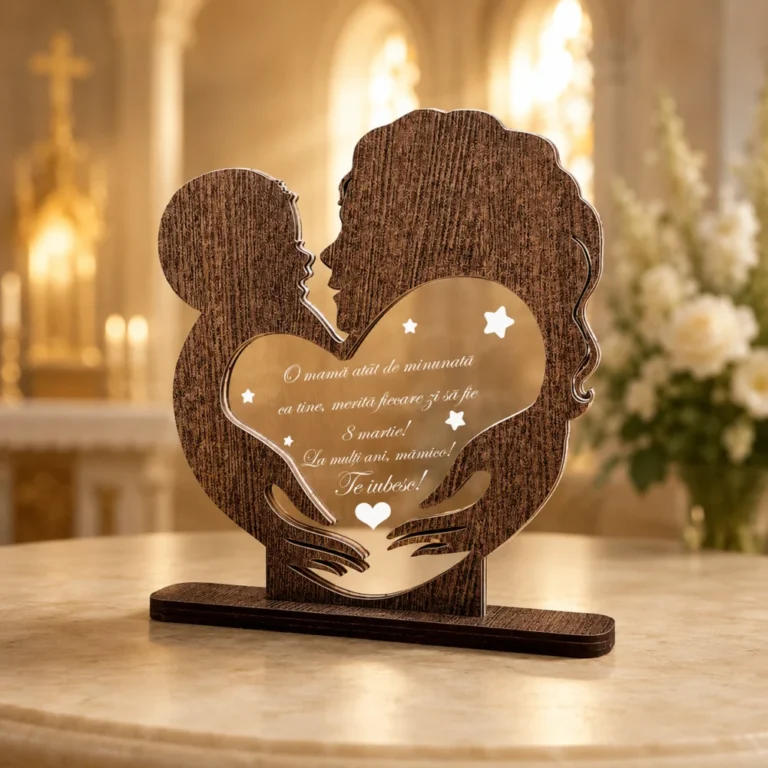 Cadou personalizat Trofeu – Imbratisare mama