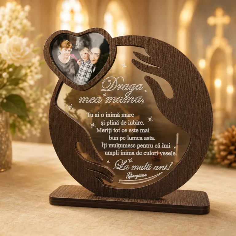Cadou personalizat Trofeu – Imbratisarea mamei