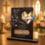 Cadou personalizat Trofeu – Inima mosi botez de la fetita (Poza si mesaj)