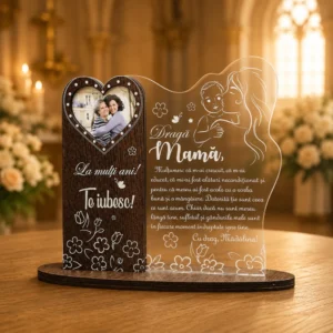 Cadou personalizat Trofeu – La multi ani, mama!