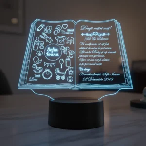 Cadou personalizat Trofeu LED – Pentru fini- Carticica