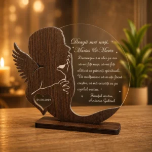 Cadou personalizat Trofeu – Soapte pentru nasii de botez
