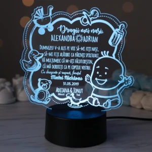 Lampa LED – cadou de multumire pentru nasi de botez