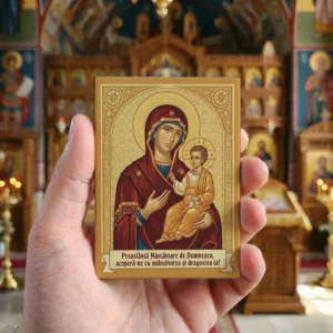 Magnet din lemn – Sfânta Maria