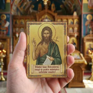 Magnet din lemn – Sfântul Ioan Botezătorul