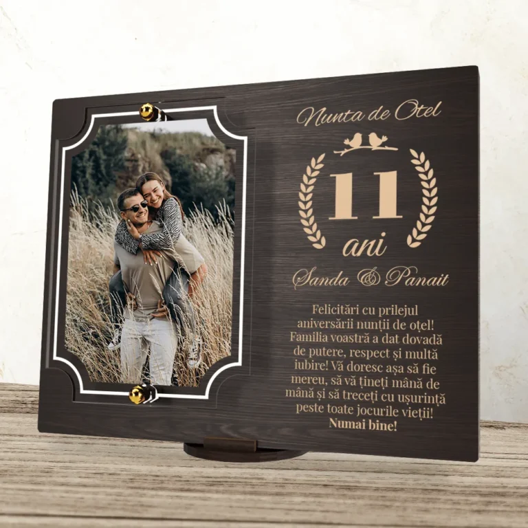 placheta-personalizata-aniversare-11-ani-nunta-de-otel main