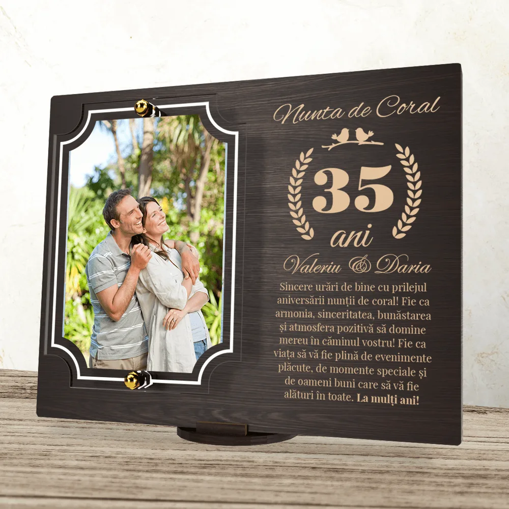 Placheta personalizata aniversare 35 ani – Nunta de coral