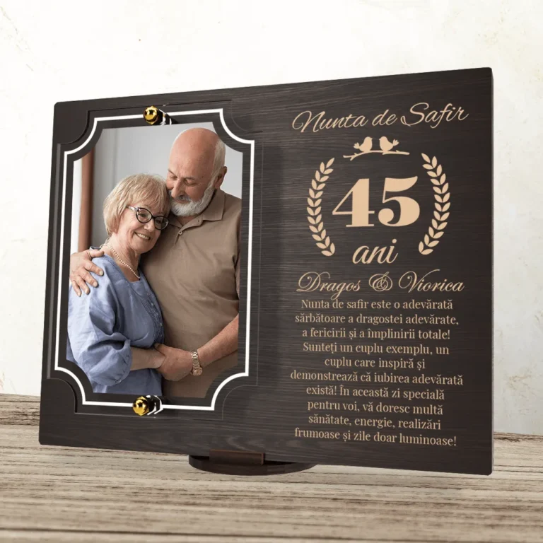 placheta-personalizata-aniversare-45-ani-nunta-de-safir main