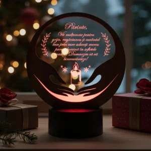 Cadou personalizat cu LED pentru preot, de recunostinta