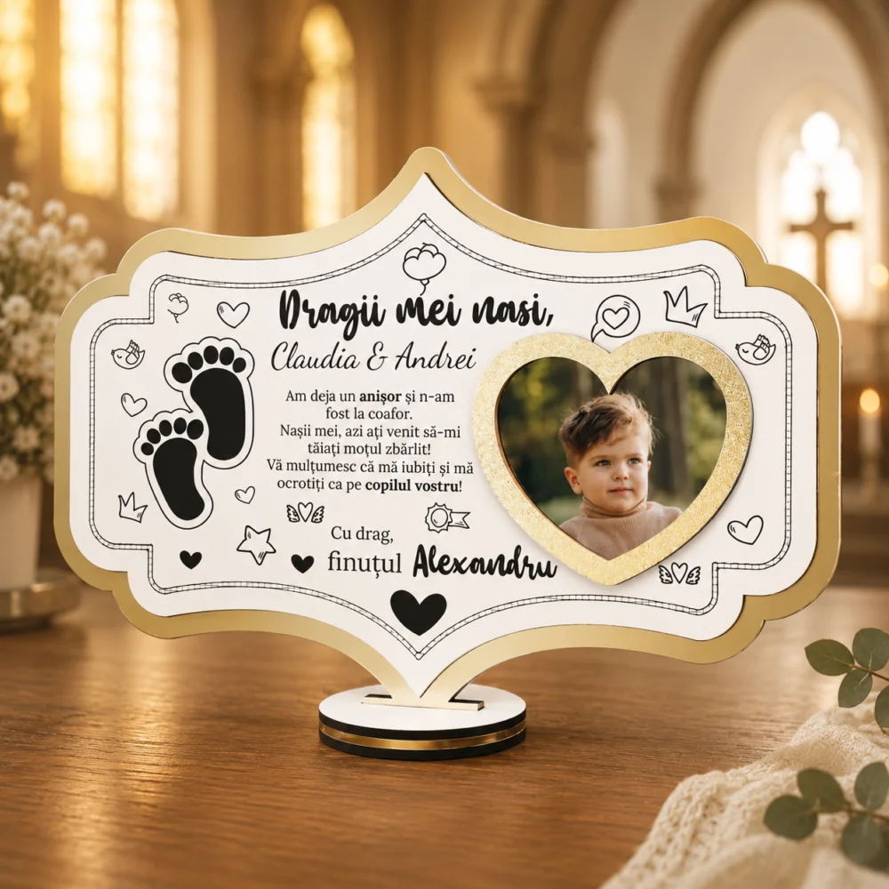 Rama foto personalizata – Cadou pentru taierea motului