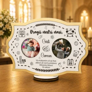 Rama foto personalizata – Multumire nasi botez