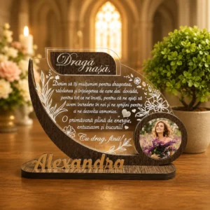 Trofeu – Cadou personalizat pentru nasa 8 martie