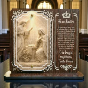 Trofeu Crestin Personalizat – Buna Vestire – Cadou Religios pentru Familie