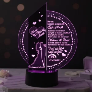 Trofeu LED personalizat cerere nasi – Vreti sa fiti nasii nostri?