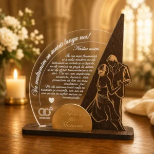 Trofeu pentru nasi – Cadou personalizat pentru nasii de cununie