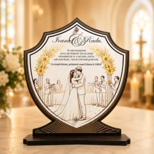 Trofeu personalizat – Cadou de nunta