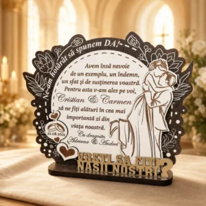 Trofeu Personalizat- Cadou pentru cererea nasilor