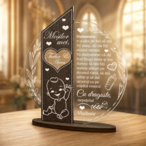 Trofeu Personalizat – Cadou special pentru mosii de botez