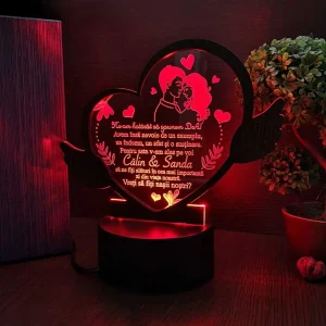 Trofeu personalizat – Cererea nasilor – Inimioara