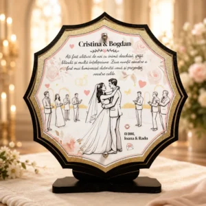 Trofeu Personalizat – Mesaj de Multumire pentru nasi